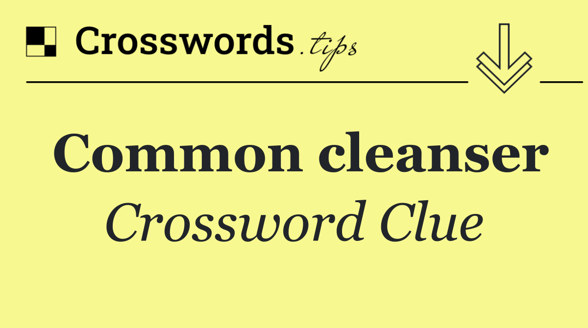 Common cleanser