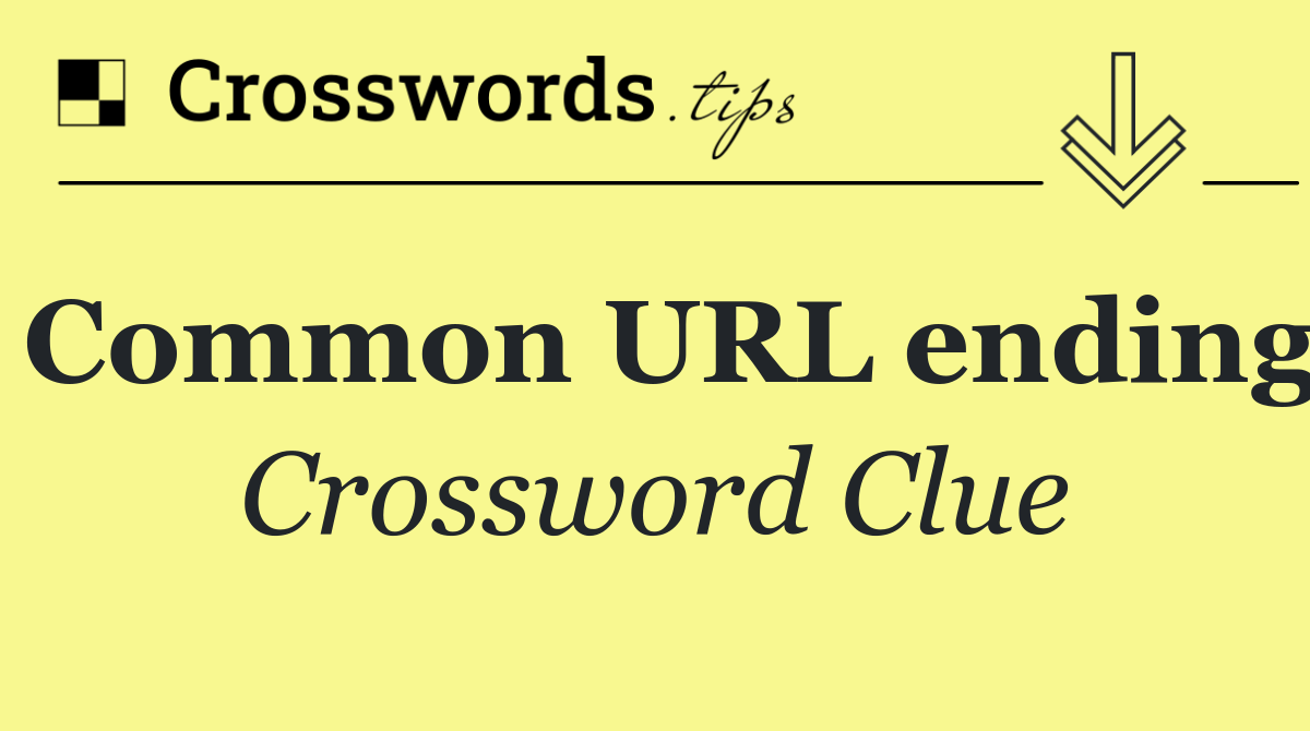 Common URL ending