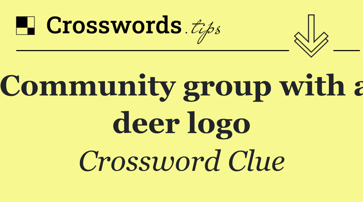Community group with a deer logo