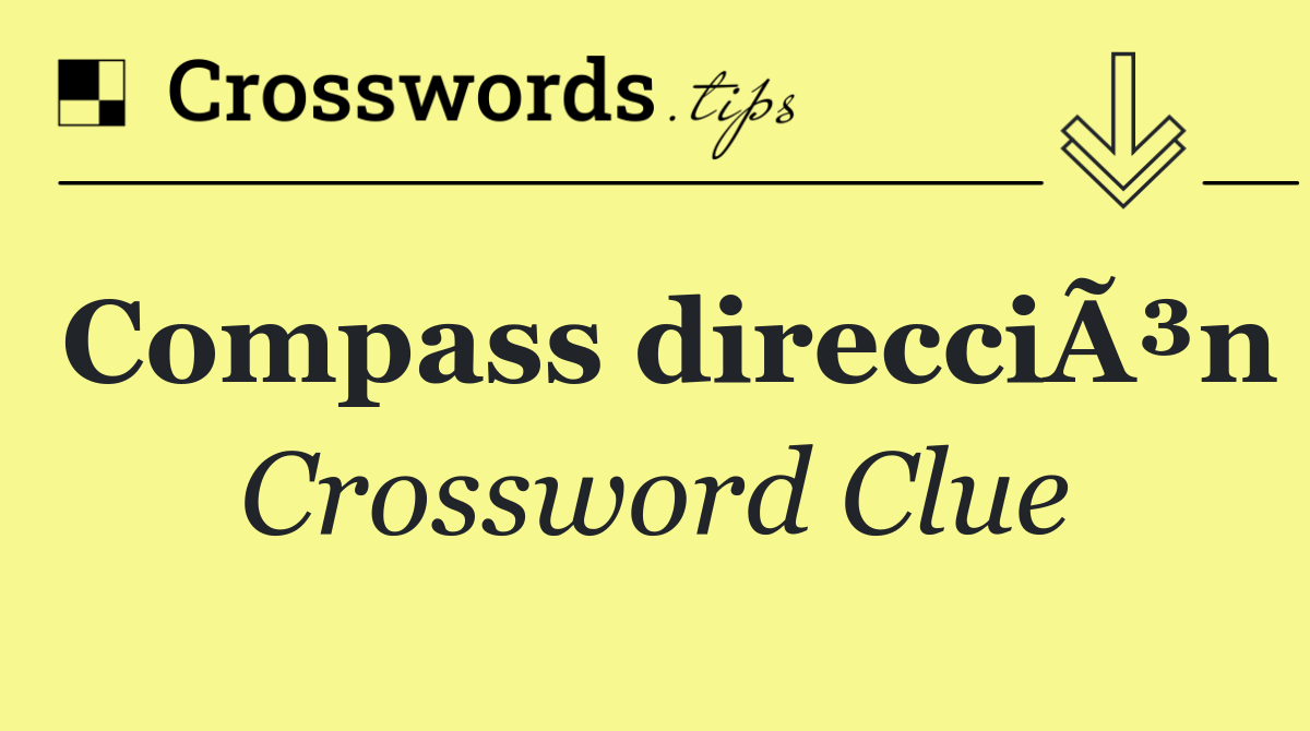 Compass direcciÃ³n