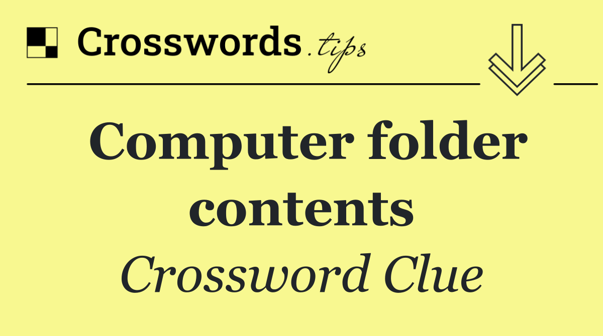 Computer folder contents