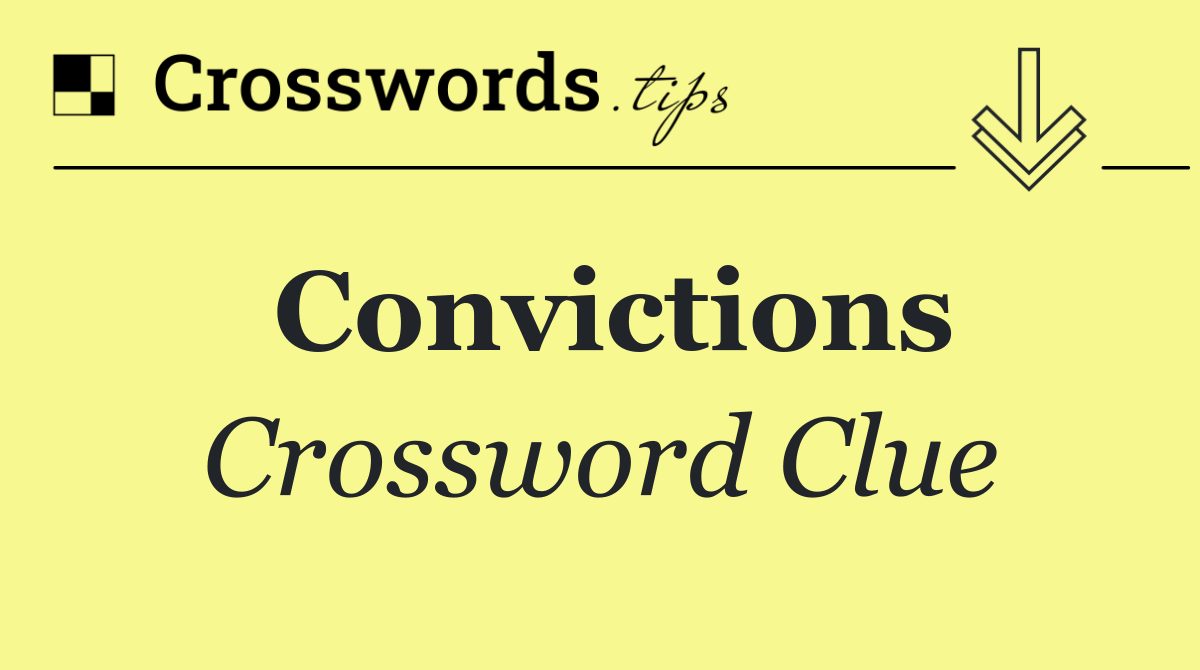 Convictions