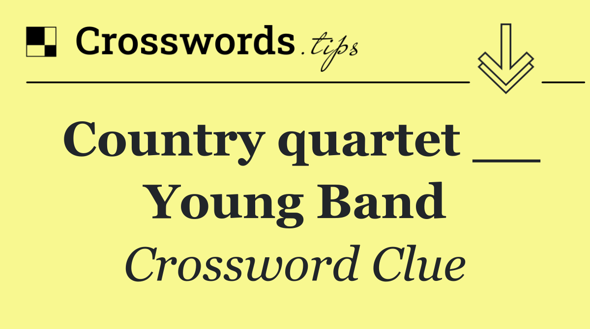 Country quartet __ Young Band