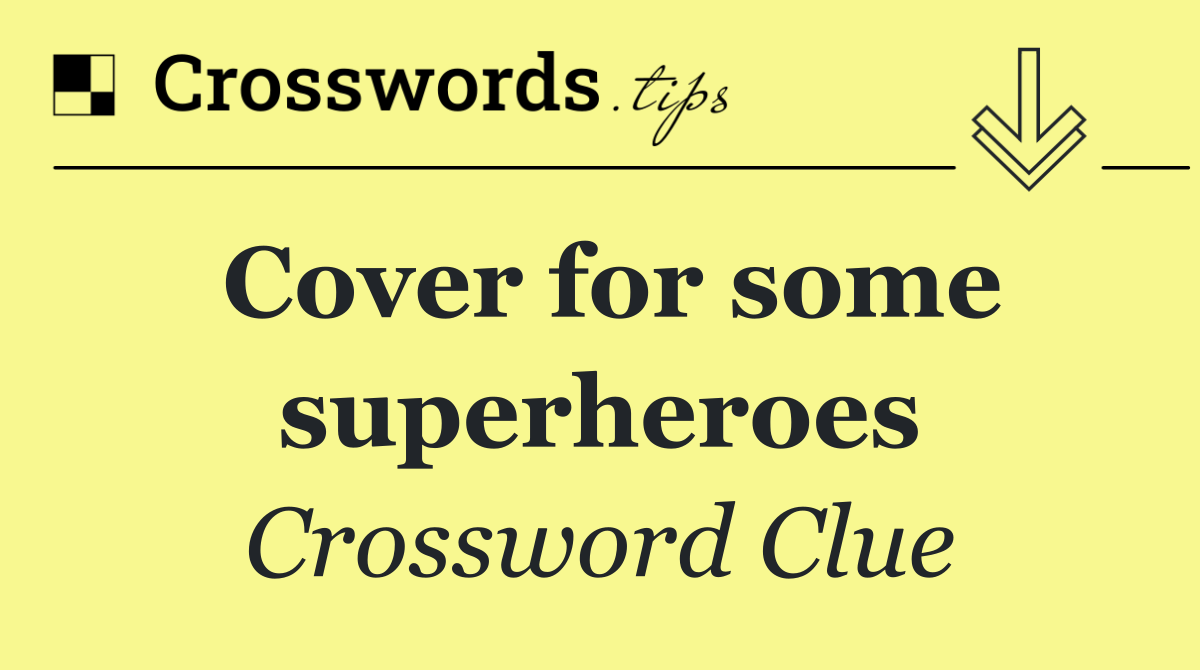 Cover for some superheroes