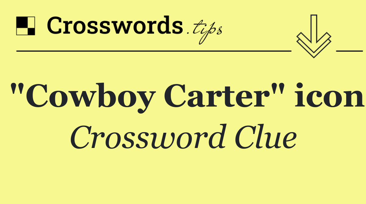 "Cowboy Carter" icon