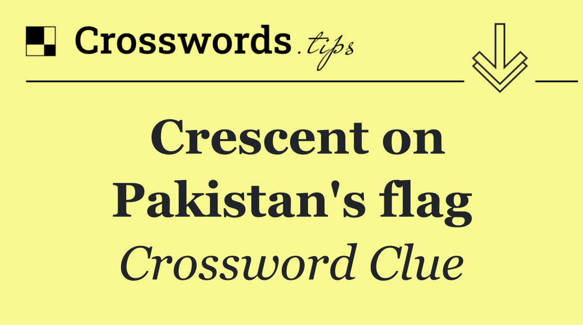 Crescent on Pakistan's flag