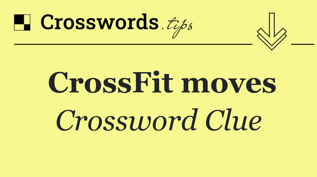 CrossFit moves