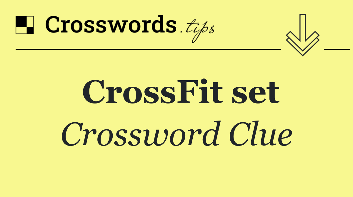 CrossFit set