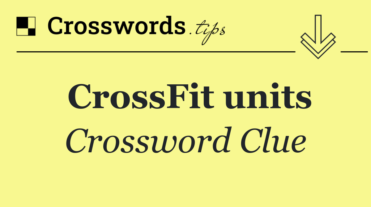 CrossFit units