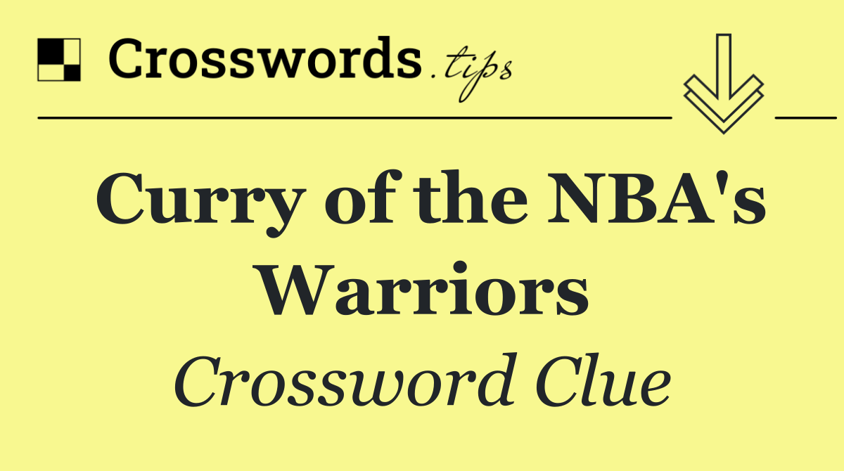 Curry of the NBA's Warriors
