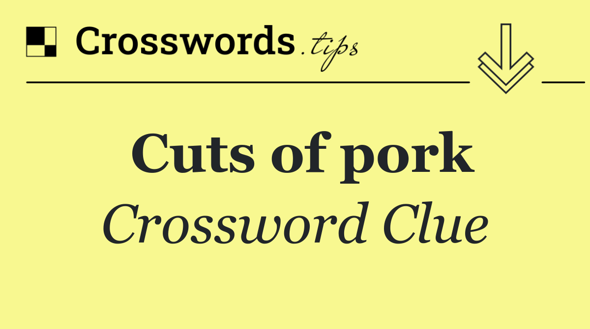 Cuts of pork