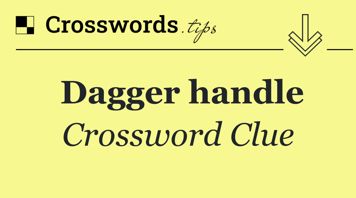 Dagger handle