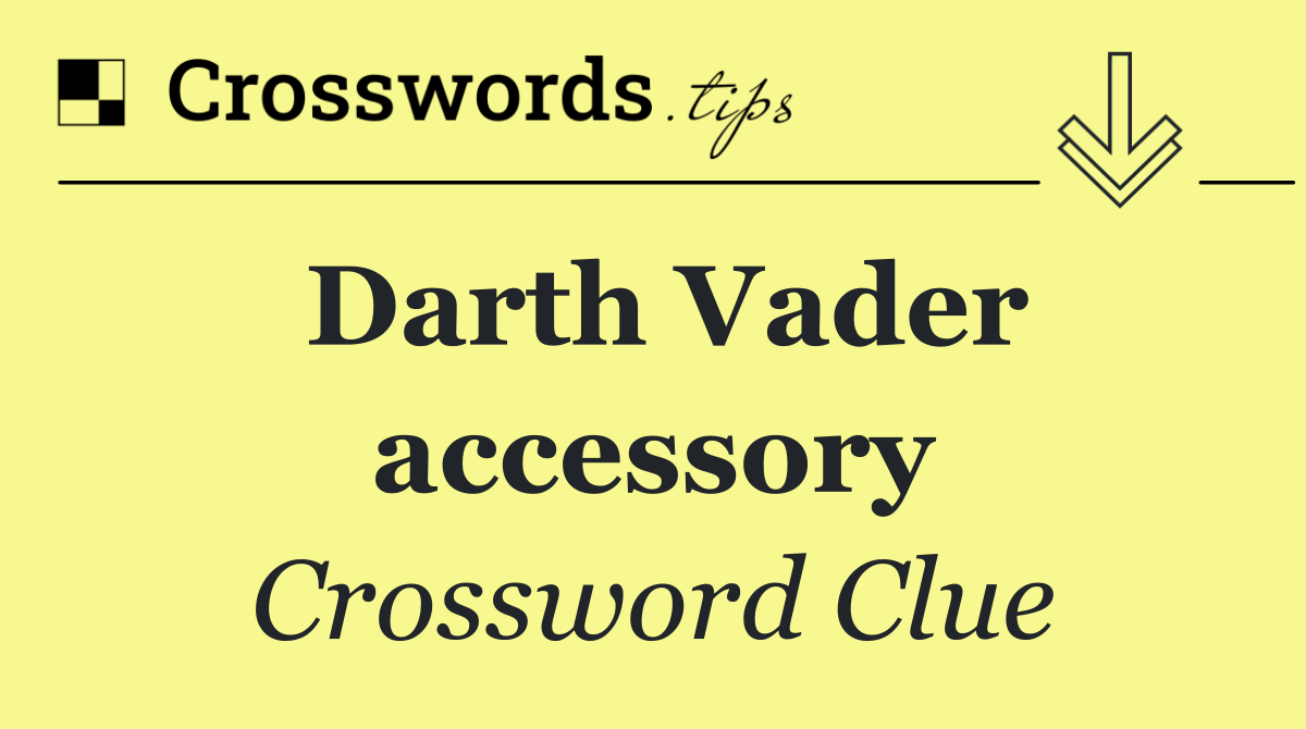 Darth Vader accessory