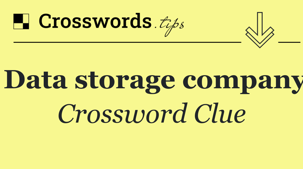 Data storage company