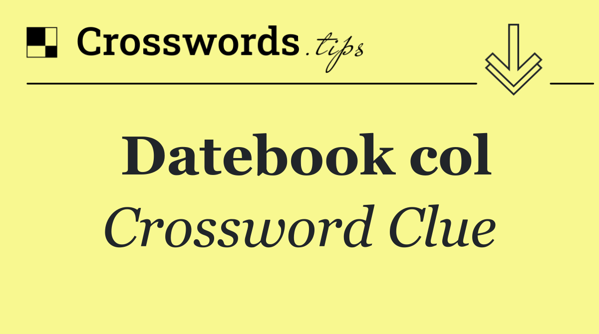 Datebook col