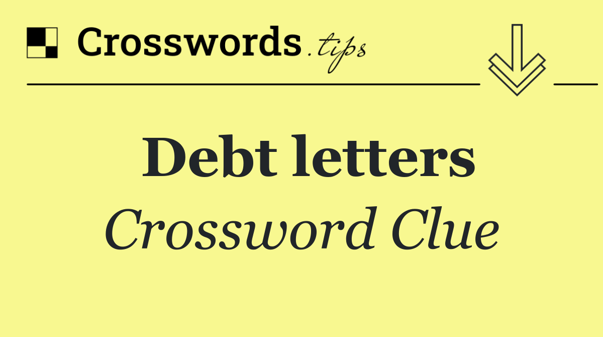 Debt letters
