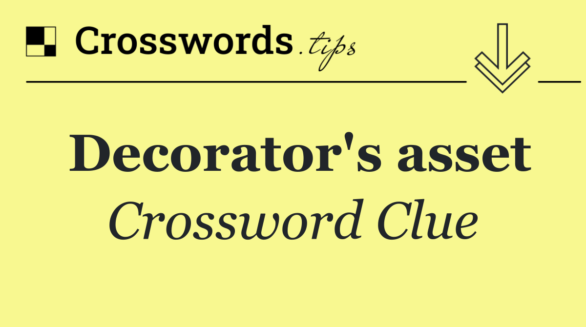 Decorator's asset