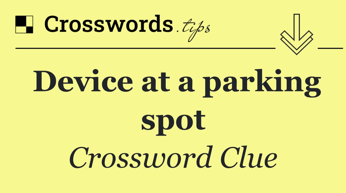 Device at a parking spot