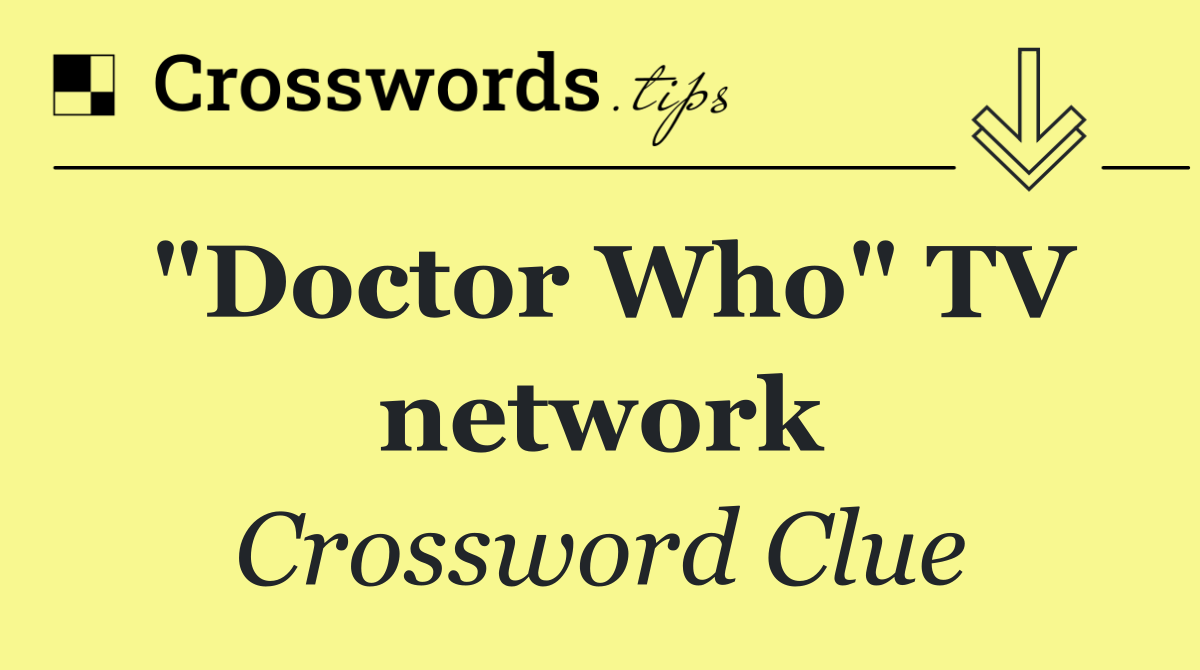 "Doctor Who" TV network
