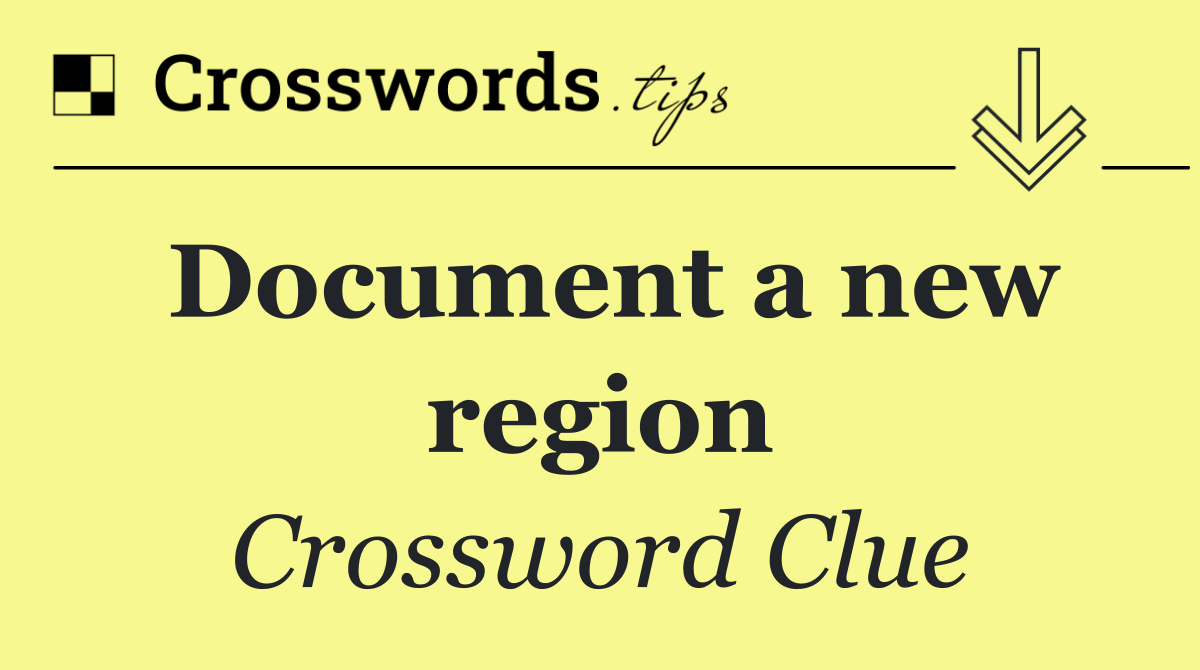 Document a new region