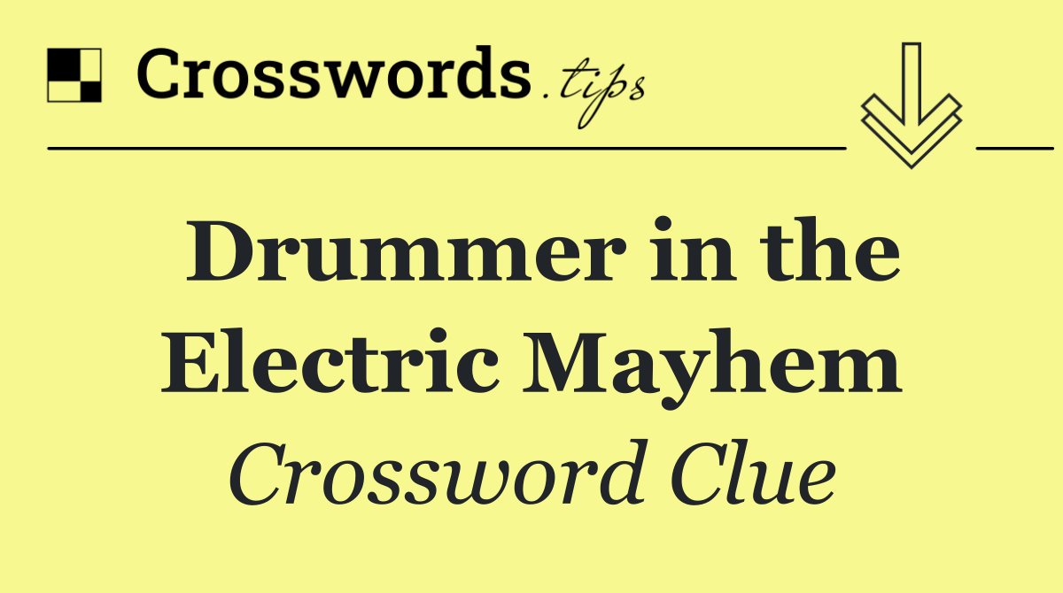 Drummer in the Electric Mayhem