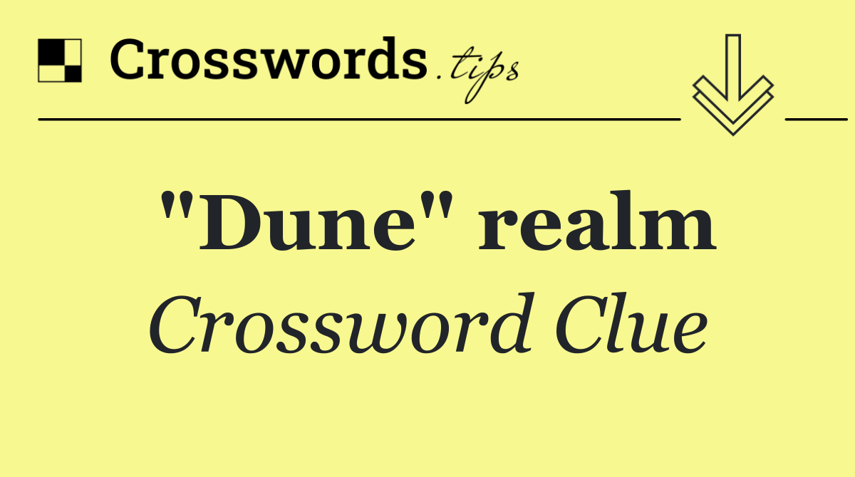 "Dune" realm