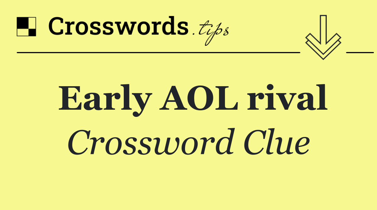 Early AOL rival