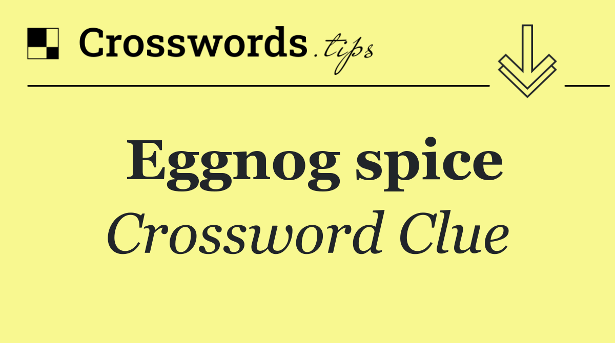 Eggnog spice