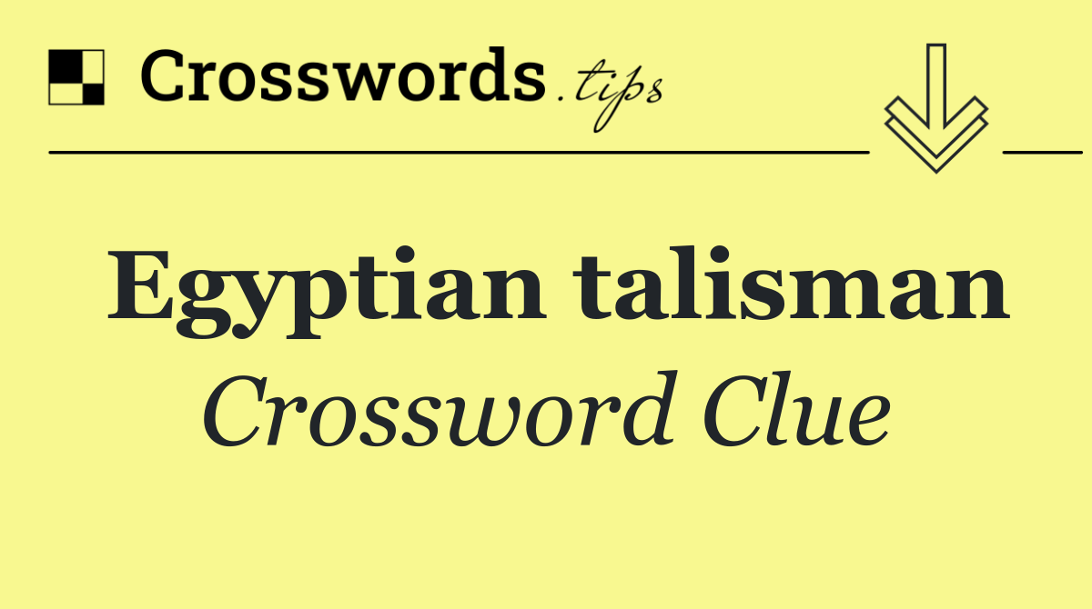Egyptian talisman