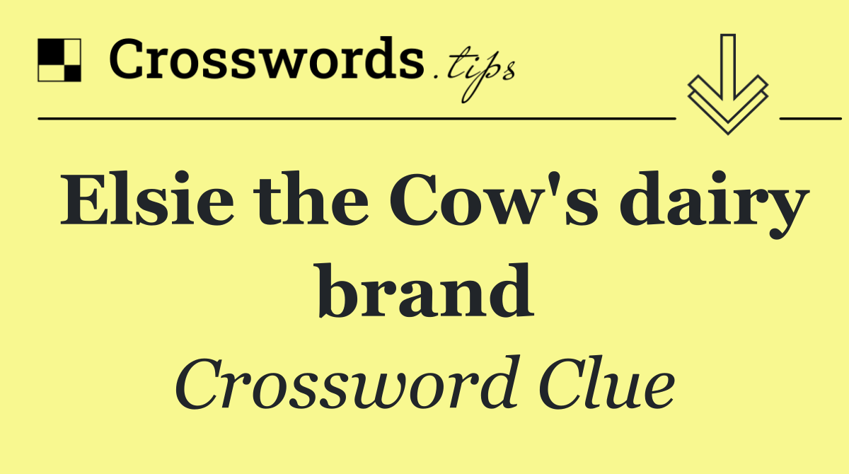 Elsie the Cow's dairy brand