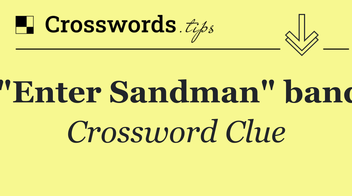 "Enter Sandman" band