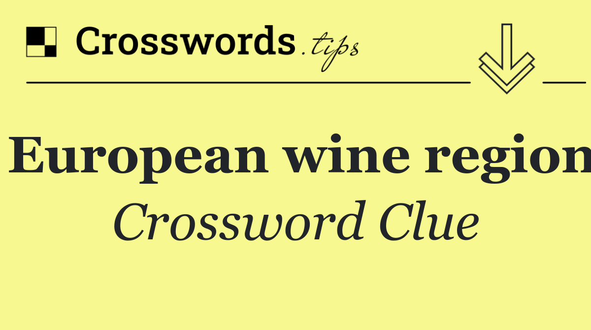European wine region