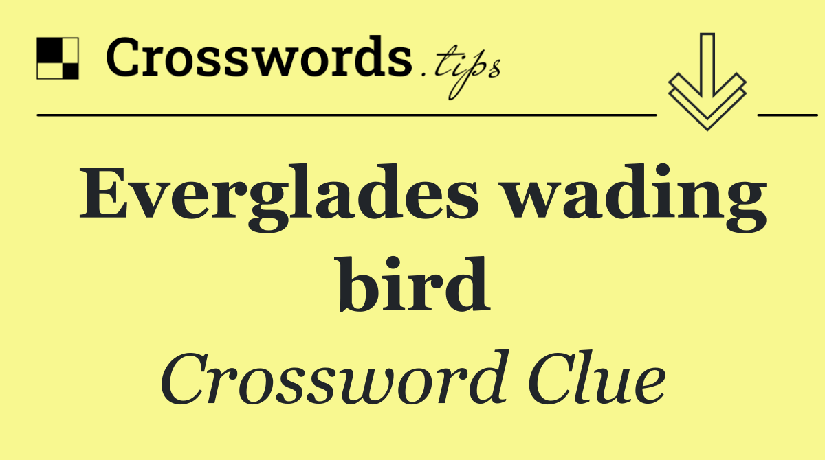 Everglades wading bird