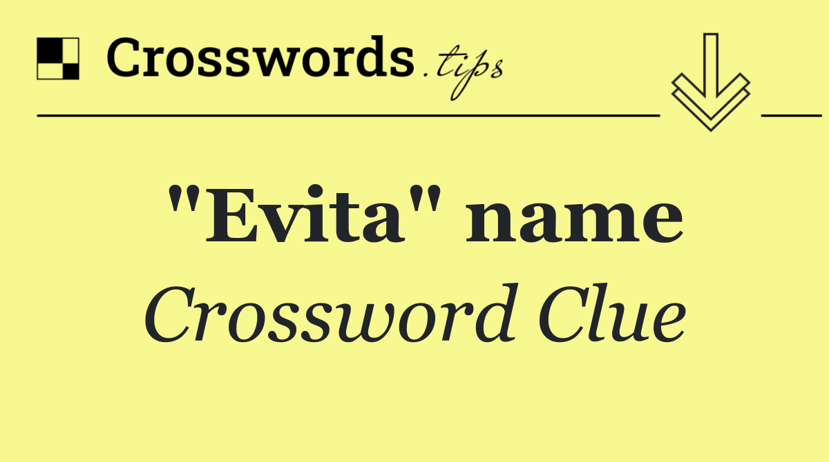 "Evita" name