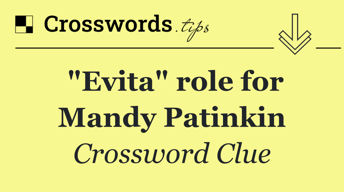 "Evita" role for Mandy Patinkin