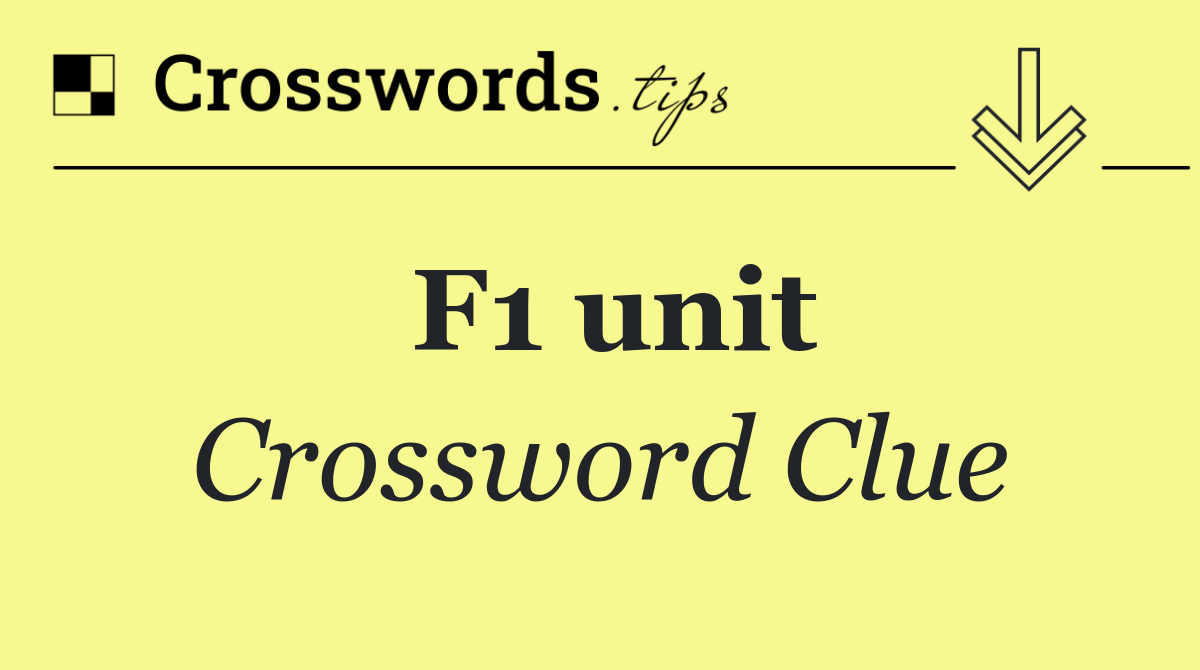 F1 unit