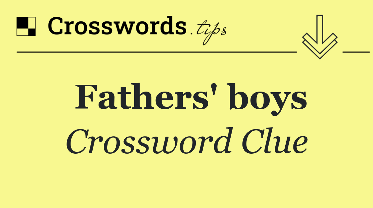 Fathers' boys