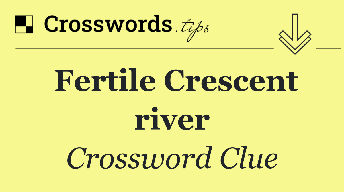 Fertile Crescent river