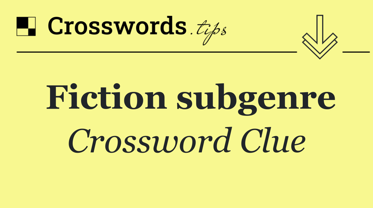 Fiction subgenre