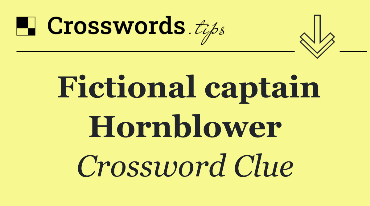 Fictional captain Hornblower