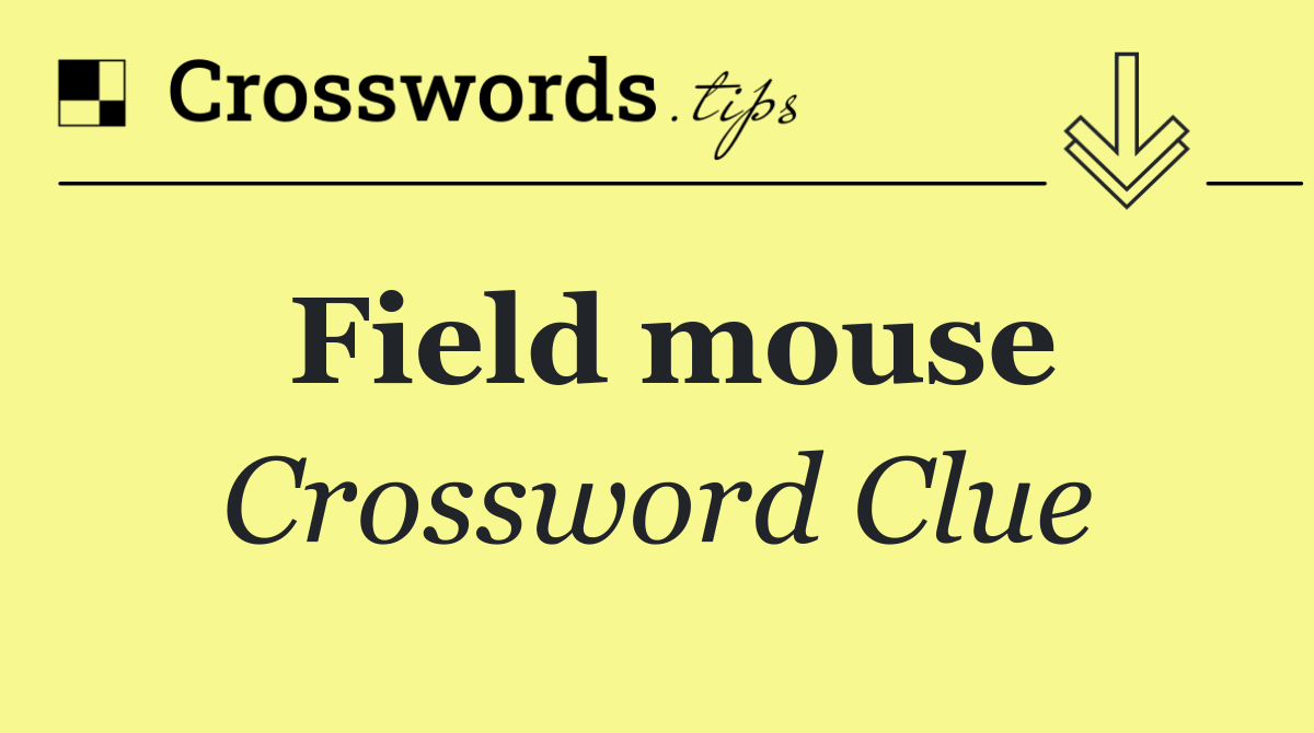 Field mouse