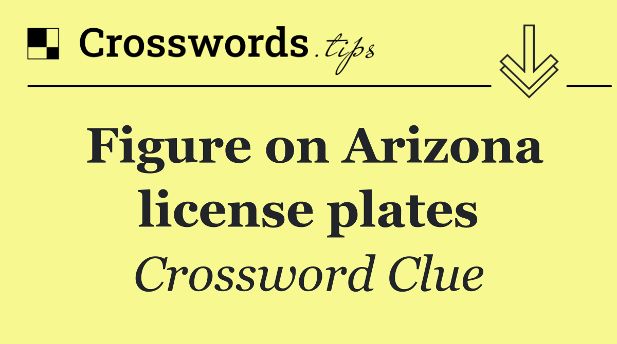 Figure on Arizona license plates