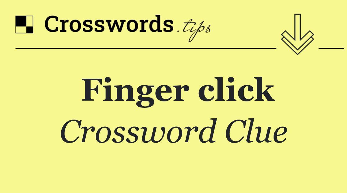 Finger click