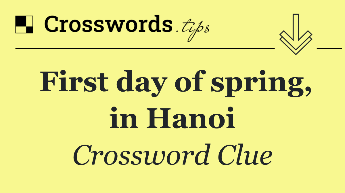 First day of spring, in Hanoi