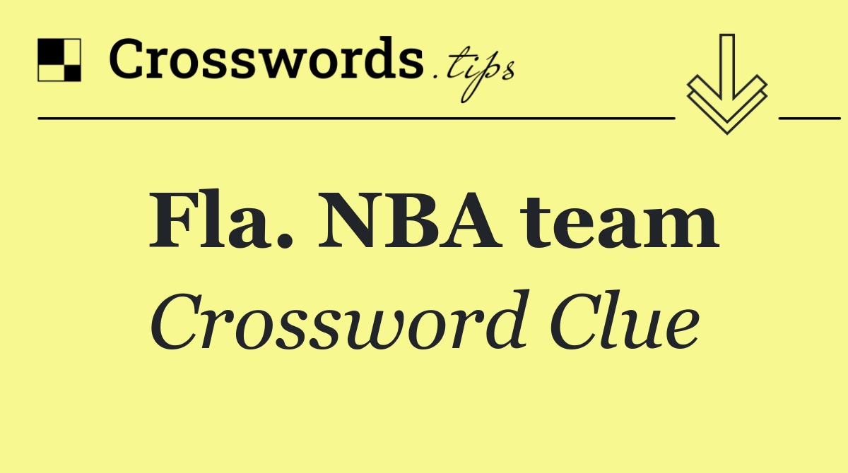 Fla. NBA team