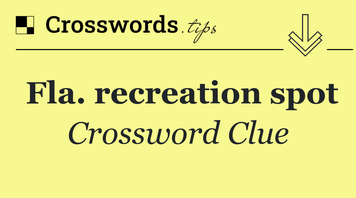 Fla. recreation spot