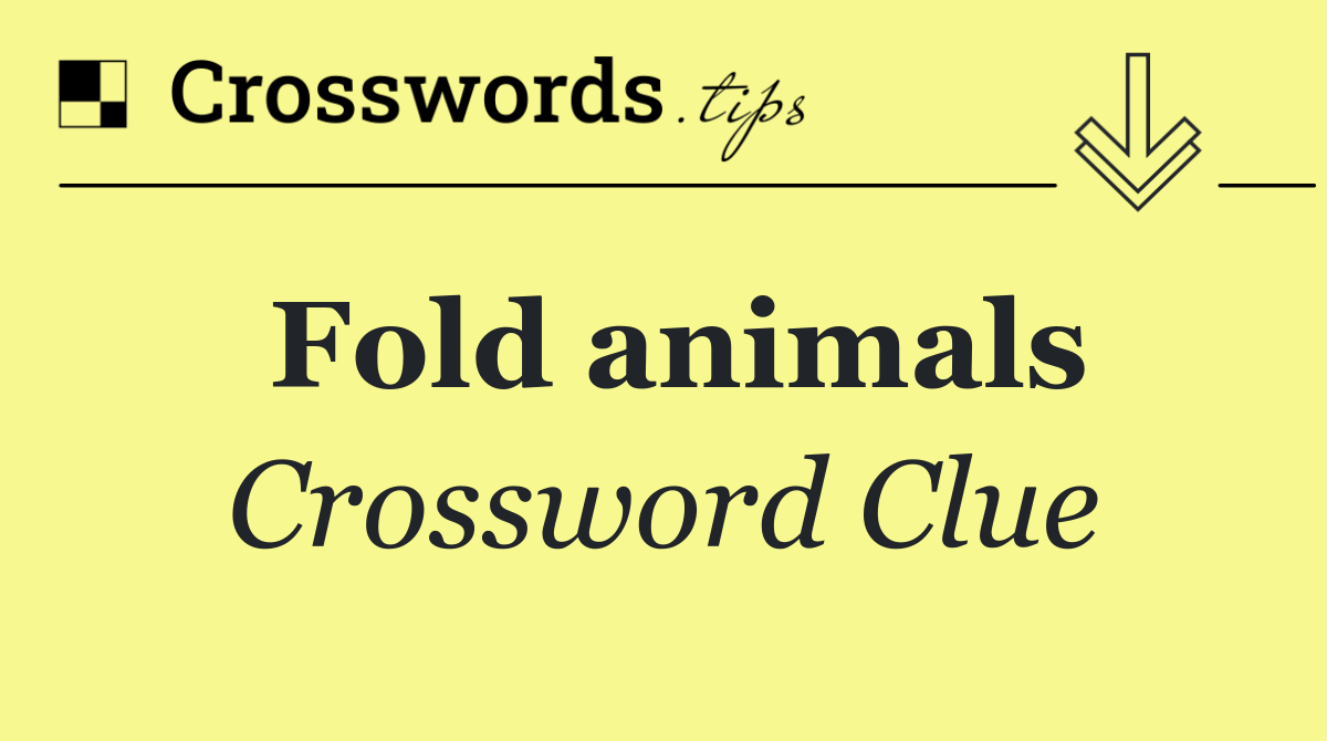 Fold animals