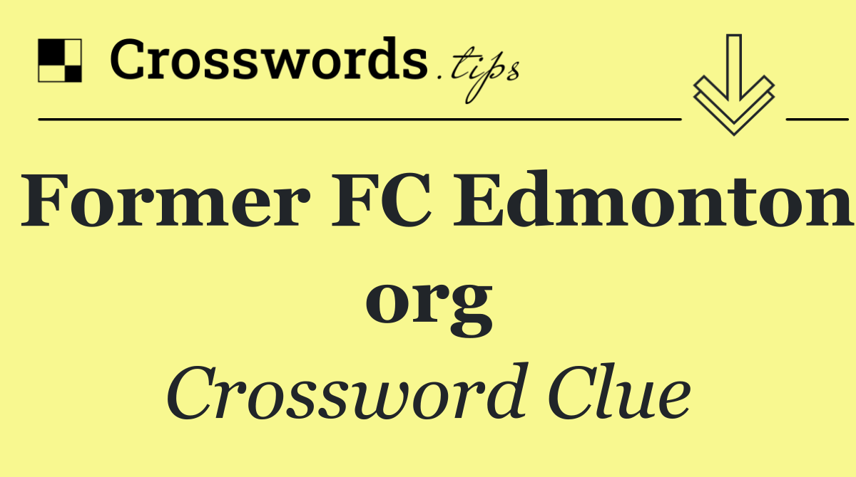 Former FC Edmonton org