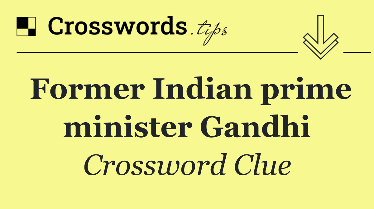 Former Indian prime minister Gandhi