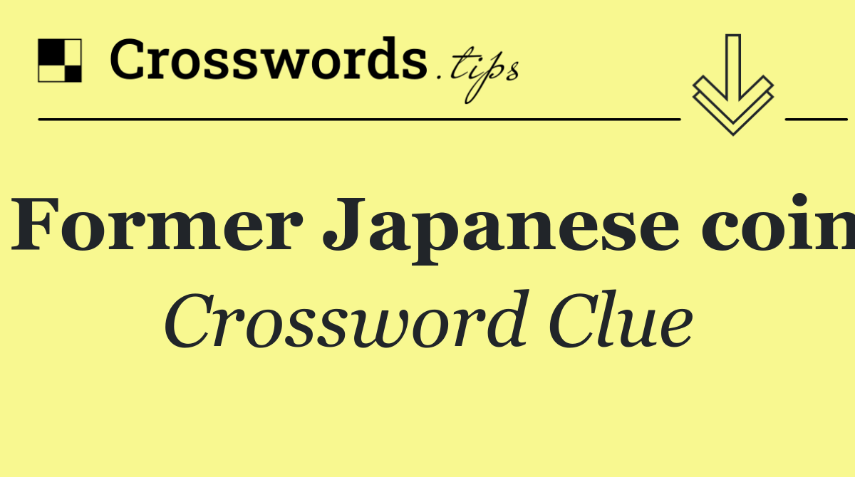 Former Japanese coin